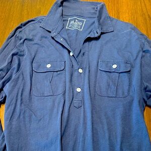 Island Company Blue Casual Button Down Shirt
